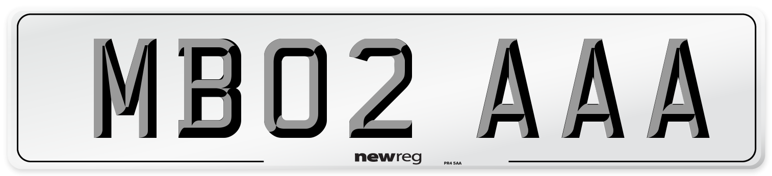 MB02 AAA Number Plate from New Reg